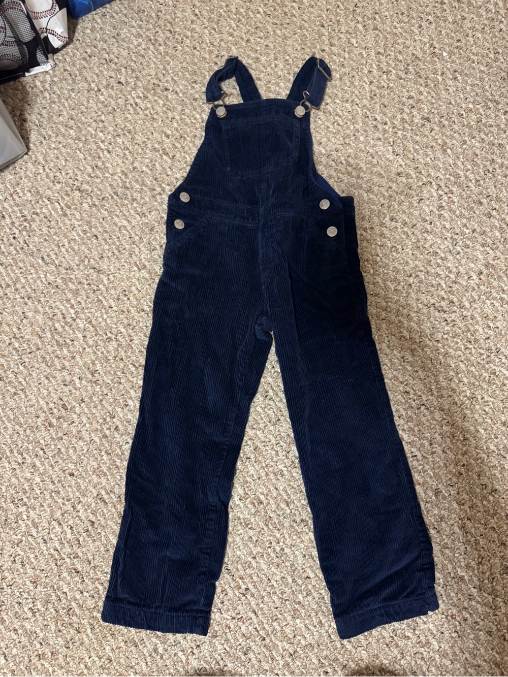Mini Boden Navy Blue Corduroy Overalls